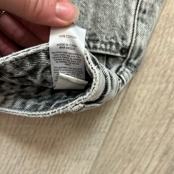 PacSun Gray Denim High Rise Festival Shorts Sz 24 - Picture 7 of 8